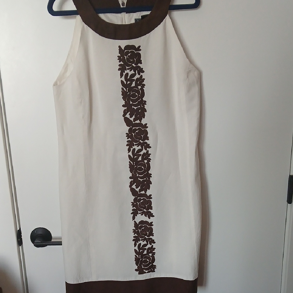 Jessica Howard Brown and White Floral Dress
